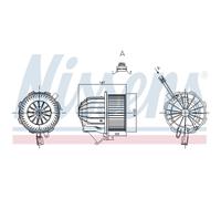 Ventilador de habitáculo NISSENS 87428