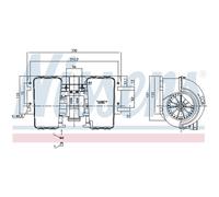 Ventilador del soplador 87486 NISSENS para MERCEDES-BENZ SPRINTER 3,5-t Autobús