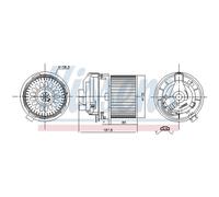Ventilador de habitáculo NISSENS 87508