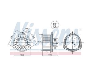 Ventilador de habitáculo NISSENS 87531