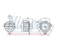 Ventilador de habitáculo NISSENS 87572