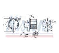 Ventilador de habitáculo NISSENS 87709