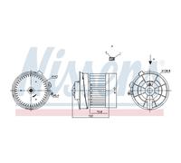 Ventilador de habitáculo NISSENS 87721