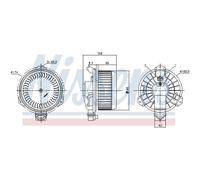 Ventilador de habitáculo NISSENS 87723