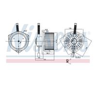 Ventilador de habitáculo NISSENS 87754