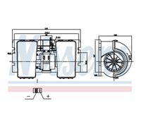 Ventilador de habitáculo NISSENS 87790