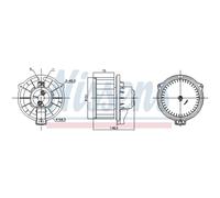 Ventilador de habitáculo NISSENS 87795