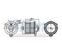 Ventilador de habitáculo NISSENS 87809