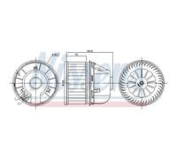 Ventilador de habitáculo NISSENS 87817