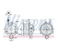 Ventilador de habitáculo NISSENS 87825