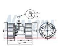 Ventilador de habitáculo NISSENS 87842