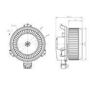 Ventilador del soplador 34298 NRF para HONDA CR-V III ACCORD VIII