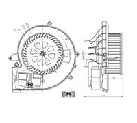 Ventilador de habitáculo NRF 34302