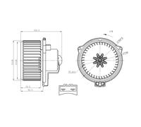Ventilador de habitáculo NRF 34304