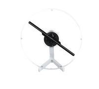 Ventilador de holograma 3D con cubierta, proyector de holograma 3D HD LED con control remoto, Bluetooth y WiFi, más de 1500 biblioteca de videos y para negocios, bar, Halloween (ventilador de