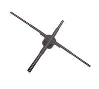 Ventilador de Holograma 3D con Función WiFi, Control Remoto, Imagen Brillante HD, Reproducción de Sonido, Empalme Múltiple, Fuerte Resistencia y Disipación de Calor (Enchufe de