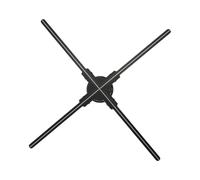 Ventilador de Holograma 3D, Máquina de Publicidad Holográfica 3D, Ventilador de Proyector de Holograma LED de 23,6 Pulgadas y 4 Aspas 1600X720P 720 Cuentas LED Pantalla (Enchufe