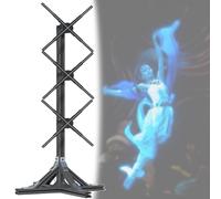 Ventilador de holograma 3D, máquina de publicidad vertical para proyección giratoria de hologramas, incluye 3 unidades de empalme, ideal para bares y tiendas