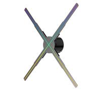 Ventilador de holograma 3D Máquina Publicitaria Con Proyector Holográfico 3D Con Pantalla LED De Neón Remota, Hecha A Mano, Con Texto De Logotipo En Video Y Bricolaje para letreros de tiendas comercia