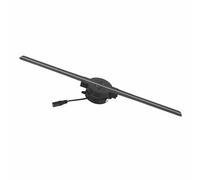 Ventilador de Holograma 3D, Pantalla de Publicidad Holográfica de 2000x224 16.1in con 224 Cuentas LED HD, Personalizar Imagen de Video, Control Remoto, PC, Control de Aplicación