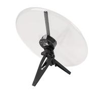 Ventilador de Holograma 3D, Pantalla Publicitaria de 224 Cuentas LED, Holográfico LED 3D, Pantalla Holográfica con Efecto Estereoscópico 3D de 1300 RPM para (Enchufe de la UE