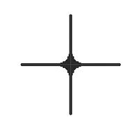 Ventilador de holograma 3D, pantalla publicitaria de proyector de holograma, máquina publicitaria de 31.5 pulgadas a ojo desnudo, ventilador de holograma LED 3D