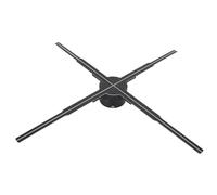 Ventilador de Holograma 3D, Pantalla Publicitaria de Proyector Holográfico 3D de 22 Pulgadas, con 678 Cuentas LED, WiFi y Bluetooth, para Barra de Tienda Comercial (Enchufe de la