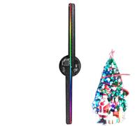 Ventilador de holograma 3D, pantalla publicitaria para proyector de holograma 3D de 16,5 pulgadas, proyector holográfico Resolutio 2000 x 224 para Navidad, carteles de tiendas corporativas, bares