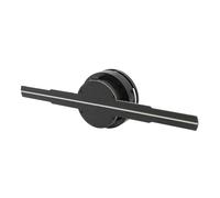 Ventilador de Holograma 3D Pequeño, Ventilador Holográfico de 28 Cm, Compatible con Aplicación y Control Remoto, Resolución de 1024x1024PX, 256 Cuentas LED HD, (Negro)