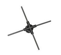 Ventilador De Holograma 3D, Proyector 3D Holográfico De Vista Desnuda De 25,6" Máquina De Publicidad Montada En La Pared Suspensión Virtual Pantalla De Empalme WiFi Estéreo