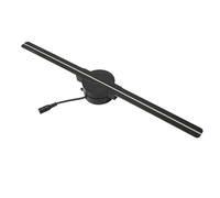 Ventilador de Holograma 3D, Proyector de Holograma 3D WiFi de 16,5 Pulgadas, Pantalla Publicitaria de Holograma 3D con 224 Cuentas de Luz LED para Barra de Letreros de Tiendas
