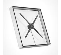 Ventilador de holograma 3D, proyector de máquina de visualización de publicidad de proyección de 56 cm, proyección de holograma giratorio de señal LED, altavoz incorporado para tiendas (Silver )