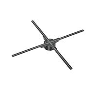 Ventilador de Holograma 3D Proyector De Neón con Logotipo Luminoso LED 3D Holográfico, Pantalla Publicitaria De Pared, Máquina De Publicidad Holográfica HD, Logotipo Cool