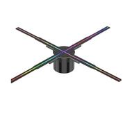 Ventilador de Holograma 3D, Proyector holográfico 3D con Ventilador y Control Remoto WiFi de 45 cm for anuncios comerciales impactantes