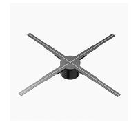 Ventilador de holograma 3D, ventilador de pantalla publicitaria de 24.4 pulgadas, ventilador de holograma de alto brillo, proyector de video holográfico a ojo desnudo