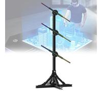 Ventilador de Holograma de imágenes LED, árbol de Navidad simulado con Luces Decorativas de Ambiente, con Control Remoto/WiFi/Bluetooth, máquina publicitaria con Pantalla de proyección giratoria