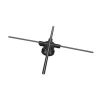Ventilador de Holograma, Máquina de Publicidad Holográfica 3D de 23,6 Pulgadas, 4 Aspas, 720 Cuentas LED, 4 Aspas, Ventilador de Proyector de Holograma LED, Pantalla (Enchufe de
