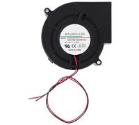 Ventilador de Horno 12v 2,4a, Soplador Centrífugo de 9,7 CM | Motor sin Escobillas, Doble Rodamiento y 4500rpm, para Refrigeración Continua en Horno
