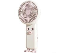 Ventilador de mano con atomizador, ventilador de refrigeración humidificador, ventilador recargable por USB de 4 velocidades, motor silencioso sin escobillas, ventilador de niebla portátil para viajes