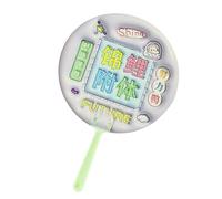 Ventilador de mano, con patrones de letras, ventilador pequeño manual, bonito y novedoso para decoración personal del hogar, ventilador de verano para interiores y exteriores