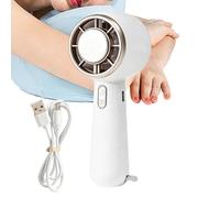 Ventilador De Mano De Refrigeración: Ventilador Pequeño Con Flujo De Aire Suave De 3 Velocidades, Mini Ventiladores Estilo Portátil Recargable Por USB, Tamaño Compacto De 15,8 X 6,2 Cm, Capacidad De B