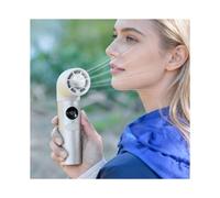 Ventilador de Mano de Ultra Alta Velocidad con Diseño de Tubo Curvado en Frío, 100 Velocidades con Pantalla Digital, Recargable, Silencioso.