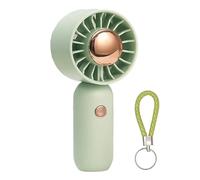Ventilador de mano, dispositivo de refrigeración portátil, tamaño pequeño recargable para comodidad de viaje, ajustes ajustables de velocidades, accesorio de refrigeración personal, playa al aire