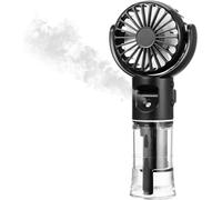 Ventilador de mano eléctrico portátil con neblina de agua Mini ventilador de mano USB recargable con 4 velocidades Batería Pequeño Ventilador Hommal para Holiday Office Office Outdoor Travels para