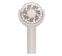 Ventilador de mano ligero con carga USB, control de velocidad ajustable y función giratoria para una cobertura más amplia (albaricoque)