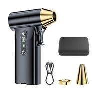 Ventilador de mano para exteriores, recargable, inalámbrico, potente 130000 rpm, ventilador limpiador para oficina al aire libre, soplador de refrigeración ajustable