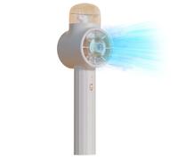 Ventilador de mano para nebulización, rociador portátil para viajes, pulverizador de refrigeración recargable con 3 ajustes de velocidad para verano, clima cálido, oficinas, viajes, escritorio