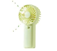 Ventilador de mano pequeño: mini ventilador de batería con fuerte potencia eólica | Ventilador de viaje tranquilo portátil con largo plazo para interiores y exteriores | Ventilador de bolsillo