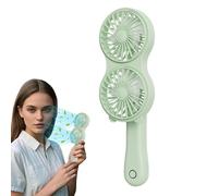 Ventilador de mano, pequeños ventiladores de refrigeración personales, 3 velocidades, recargables, suministros de refrigeración para clima caliente, para escritorio, correr, pesca, jardinería, boda