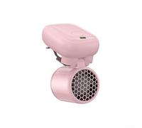 Ventilador de mano plegable con clip para sombreros, mochilas, ropa, flujo de aire de 3 velocidades, funcionamiento silencioso, tipo C, carga rápida, compacto, 50 x 39 x 61 mm, diseño (rosa)